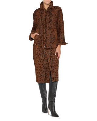 Lana Leopard Suede Jacket