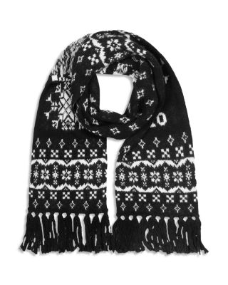 Logo Holiday Fair Isle Wool Scarf