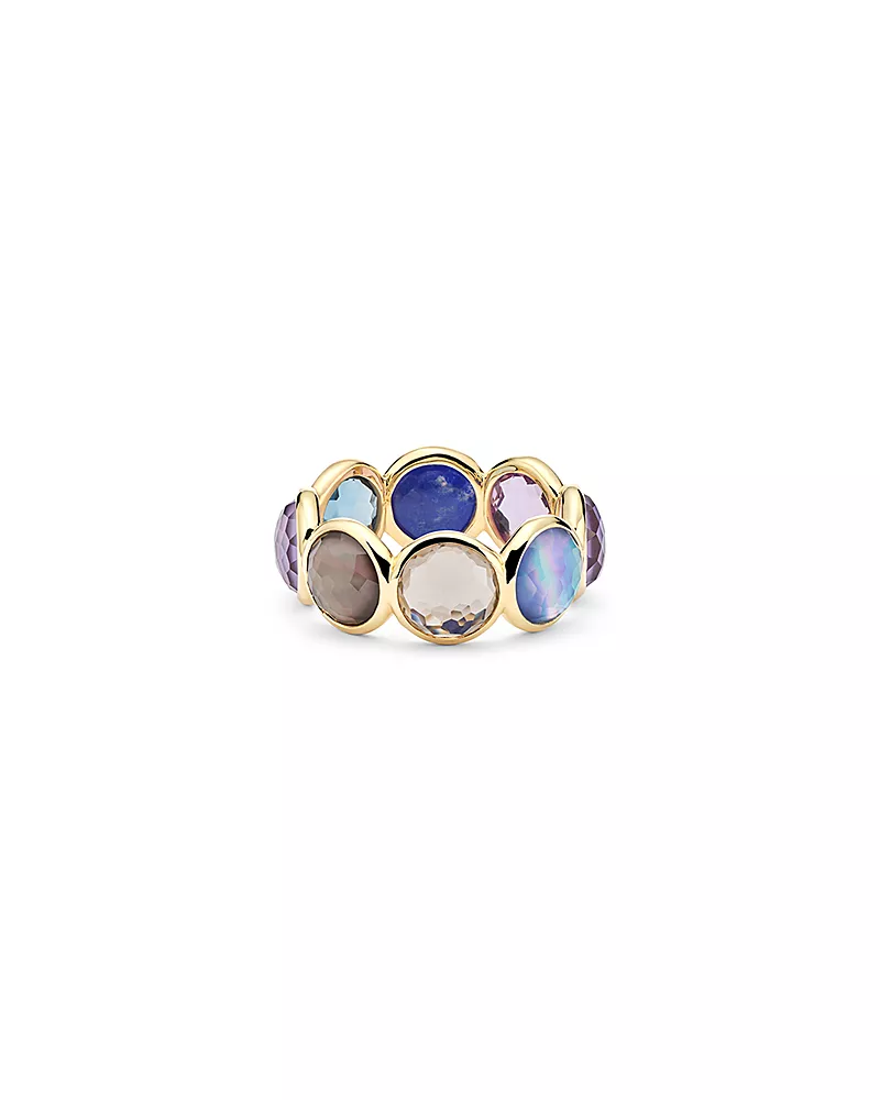 Ippolita 18K Yellow Gold Lollipop Multi Gemstone Bezel Ring