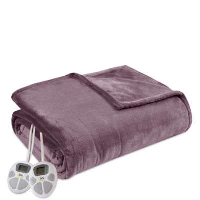 Serta Plush Heated Blanket, Queen