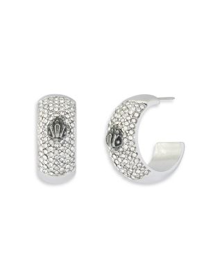Mansion Signature Eagle Pav&eacute; Hoop Earrings