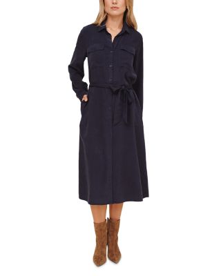 Patch Pocket Midi Shirtdress