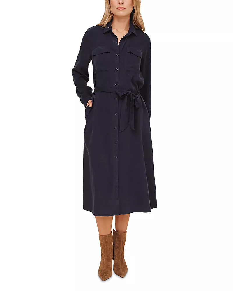 Bella Dahl Patch Pocket Midi Shirtdress
