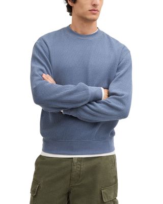 Waffle Knit Sweatshirt