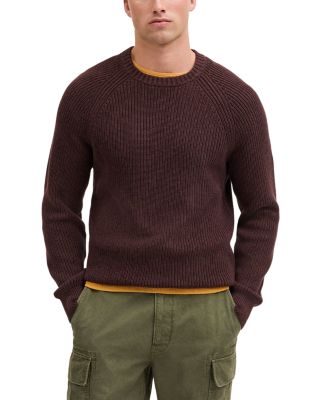 Cotton Shaker Stitch Crewneck Sweater