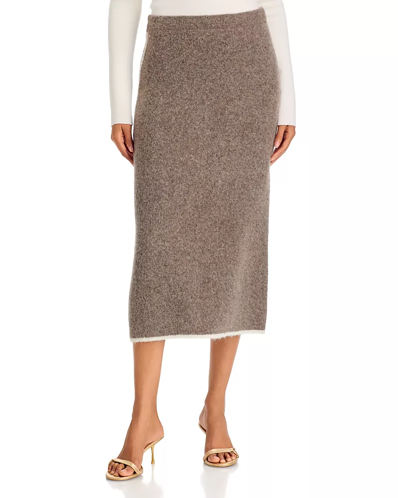 a. ren Brienne Sweater Knit Midi Skirt