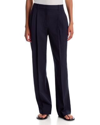 Ivy Wool-Blend Pleat Front Pants 