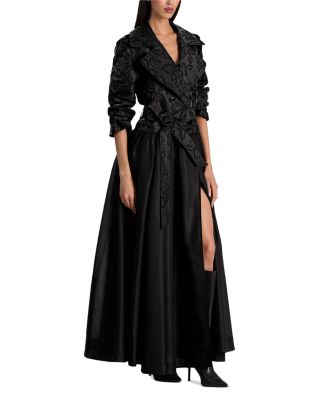 Nevada Mixed Media Trench Dress