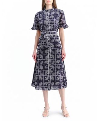  Aria Eyelet Midi Dress