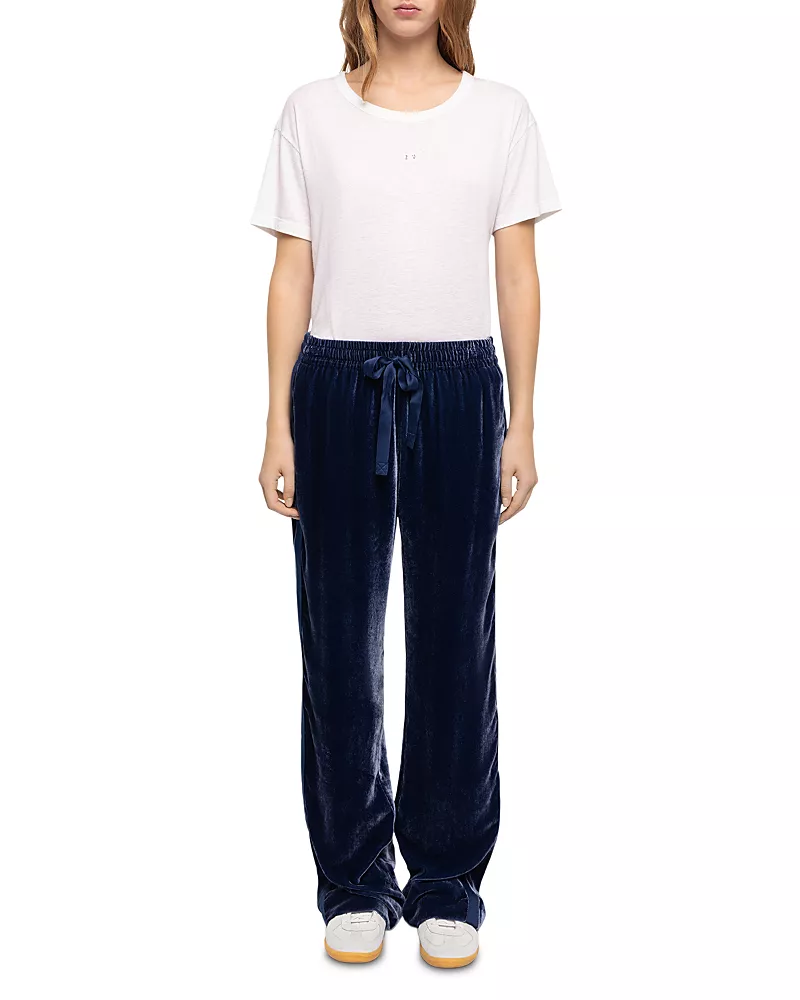 Zadig & Voltaire Poma Velvet Drawstring Pants