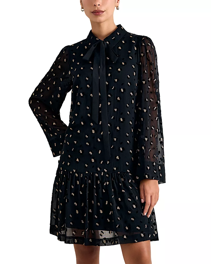 Phase Eight Ines Sparkle Leopard Swing Dress
