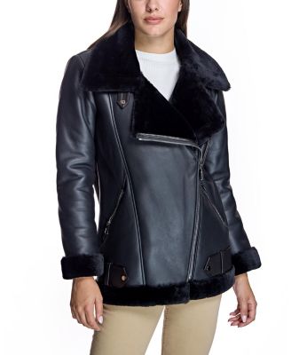  Shearling Moto Jacket