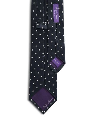 Polka Dot Silk Satin Tie