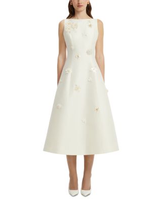Cleo Wool & Silk Embellished Sleeveless Midi Dress