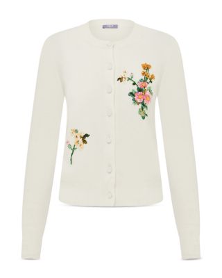 Claire Wool & Cashmere Embroidered Cardigan