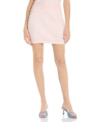 Casablanca Cotton Check Mini Skirt