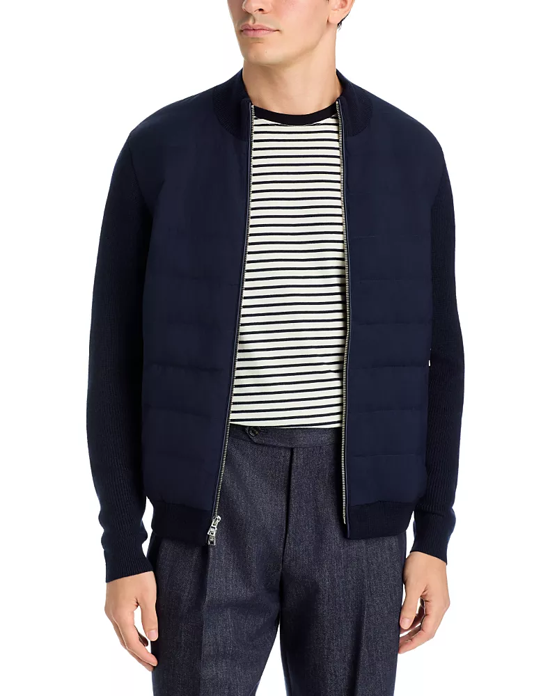 Peter Millar Roundhill Hybrid Full Zip Sweater