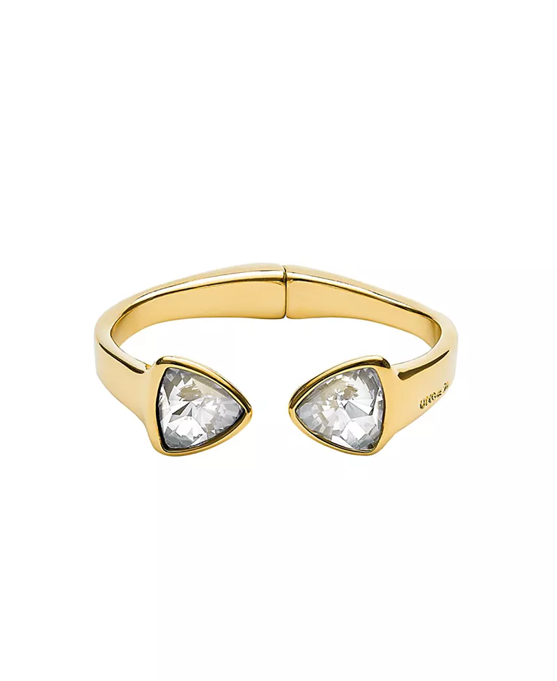 UNOde50 Bracelet with Two Green Faceted Crystals