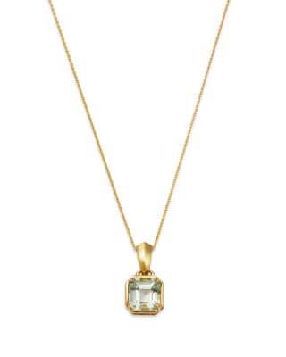 Bloomingdale's Fine Collection Prasiolite Pendant Necklace in 14K Yellow Gold, 18