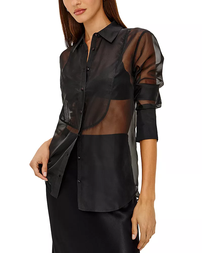 Rails Bretton Sheer Collared Shirt