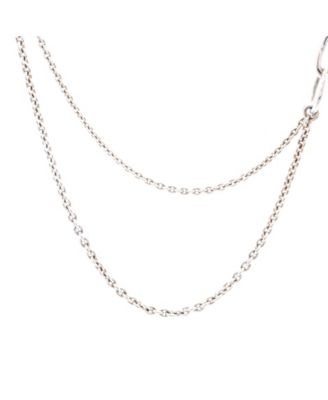 Chaine d'Ancre Punk Long Double Necklace Sterling Silver, 30"