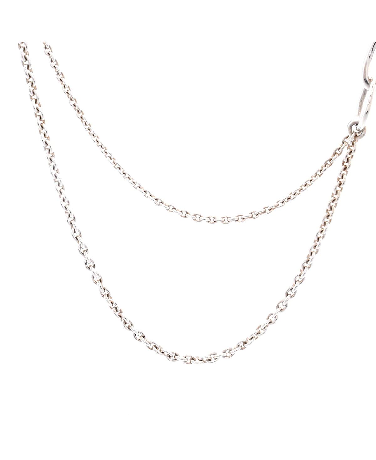Pre-Owned HERMES Chaine d'Ancre Punk Long Double Necklace