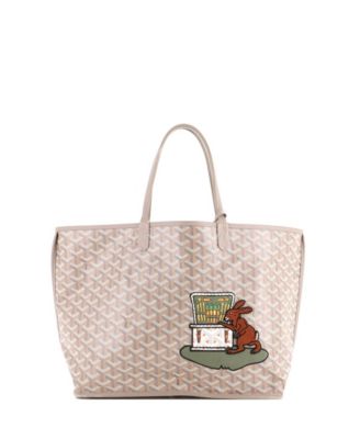 PM Anjou Reversible Tote Embroidered Coated Canvas