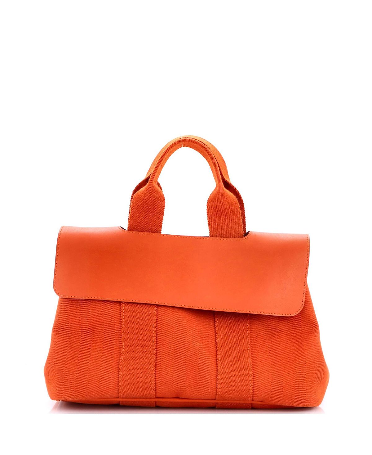 Pre-Owned HERMES Pm Valparaiso Bag Toile and Leather