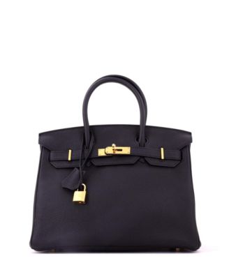 Birkin 30 Handbag Black Togo with Gold Hardware