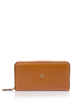 Leather Zip Around Wallet