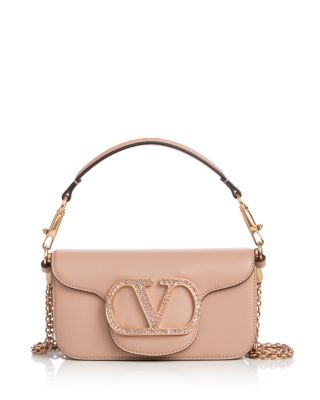 Locò VLogo Leather Convertible Shoulder Bag
