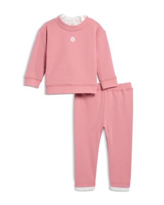 Girls' Cotton Eyelet Trim Sweatshirt Set – Baby - Exclusive
