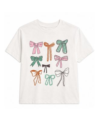 Girls' Fall Multi Bow Crew Tee - Big Kid