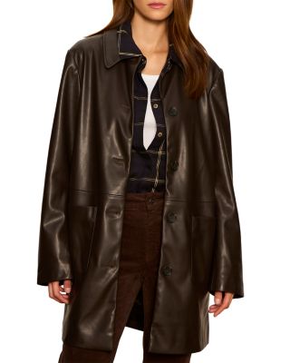 Avid Faux Leather City Coat