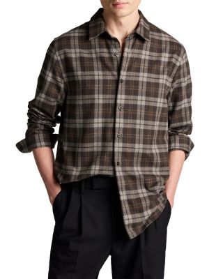 Tom Plaid Cotton Button Up Shirt