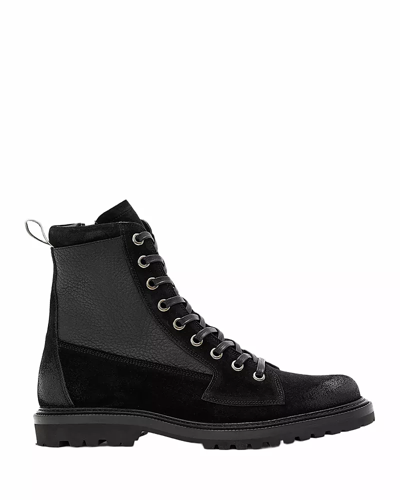 John Varvatos Men's Lex Trooper Leather Combat Boots