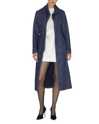Ilana-H Herringbone Long Coat