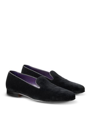 Ralph Lauren Purple Label Men's Alonzo Velvet Slippers