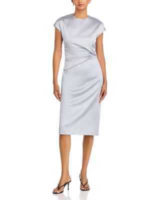 Draped Satin Dress