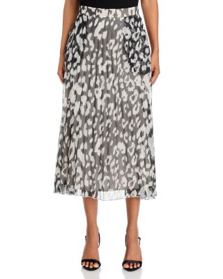 Area Stars Pleated Satin Skirt