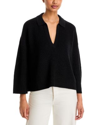 Wool Johnny Collar Sweater