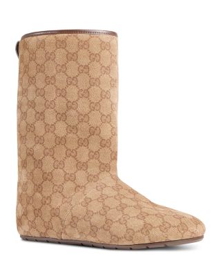 Women's Suede Mid Calf Merino Wool Lined Boots