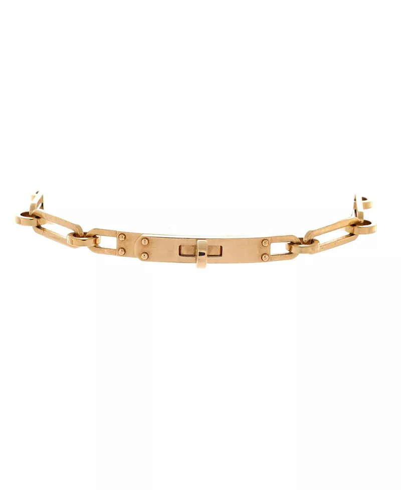 Pre-Owned HERMES Small Kelly Chaine Bracelet 18K Gold