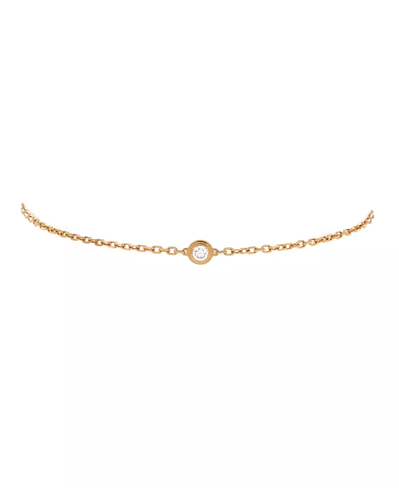 Pre-Owned Cartier Small D'Amour Bracelet 18K Gold and Diamond
