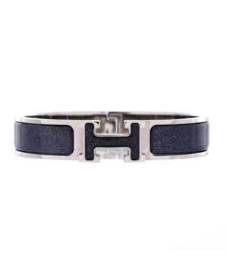Narrow Clic Clac H Bracelet Glitter Enamel