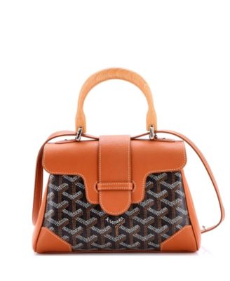  Mini Saigon Top Handle Bag Coated Canvas with Leather