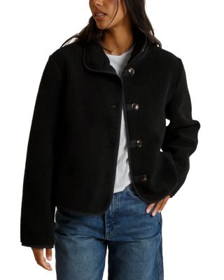 Fleece Button Front Jacket