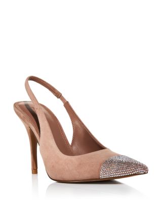 Women's Sara Embellished Suede Slingback Pumps - Exclusive