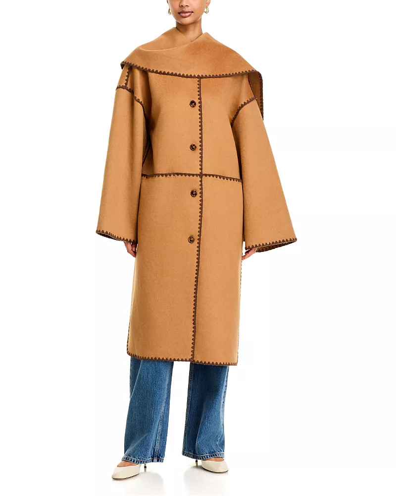 a. ren Leone Button Front Coat