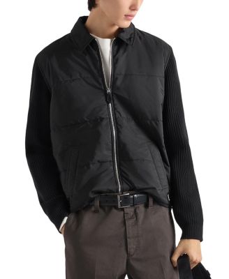  Wool and Re-nylon Gabardine Cardigan